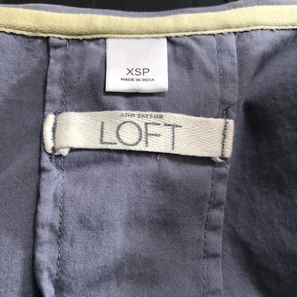 Ann Taylor Loft Gray Utility Jacket Sz XSP EUC - Picture 5 of 7